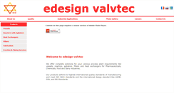 Desktop Screenshot of edesignvalvtec.com