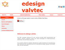 Tablet Screenshot of edesignvalvtec.com